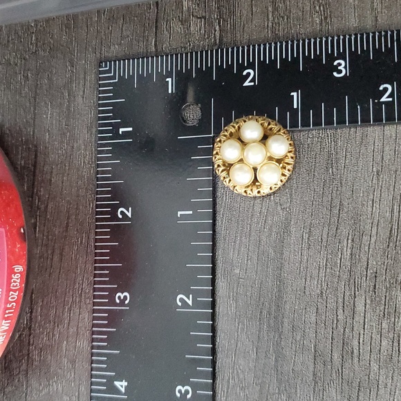 Eggs Nest Bird Pearl Clip On Earrings E1004 - Picture 4 of 4